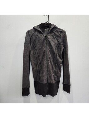 Lululemon Daily Practice Jacket Heathered Herringbone Heathered Black Black